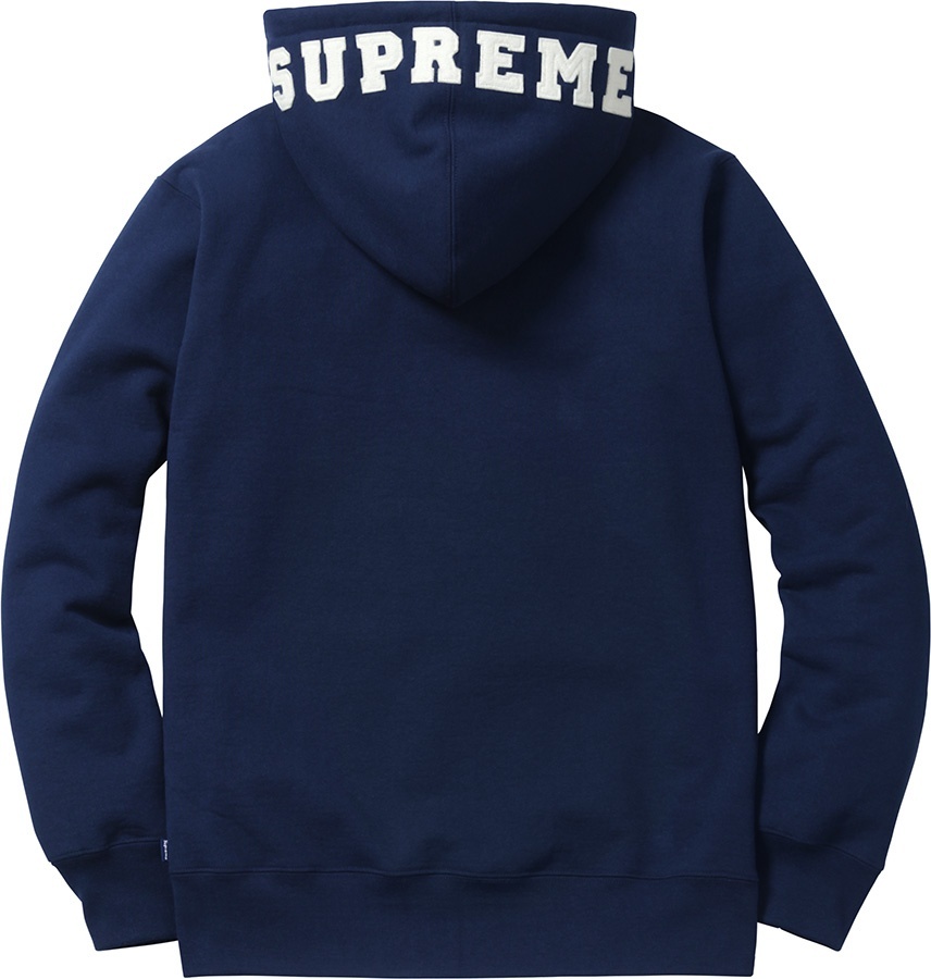 Felt Hood Logo Zip-Up Sweat view 3